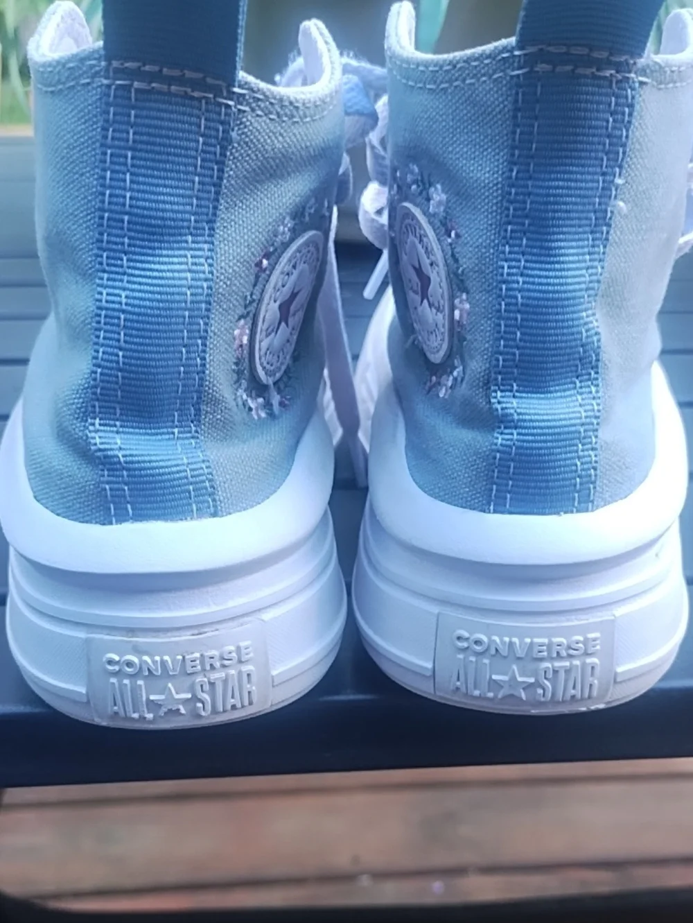 Converse Kids Light Blue Canvas High-Top Sneakers